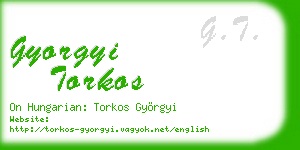 gyorgyi torkos business card