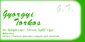 gyorgyi torkos business card